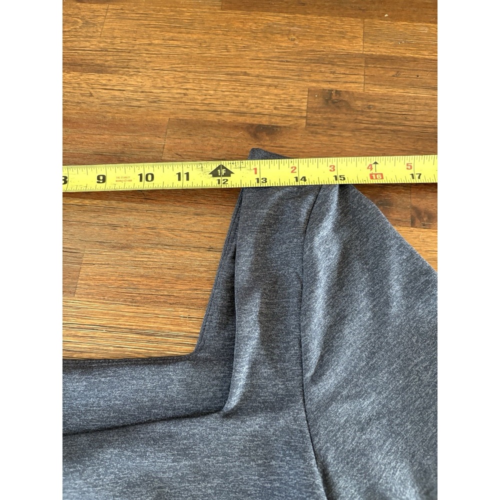 Aritzia Contour Bodysuit Womens Size XL Dark Gray Long Sleeve Square Neck Unworn - Picture 6 of 14